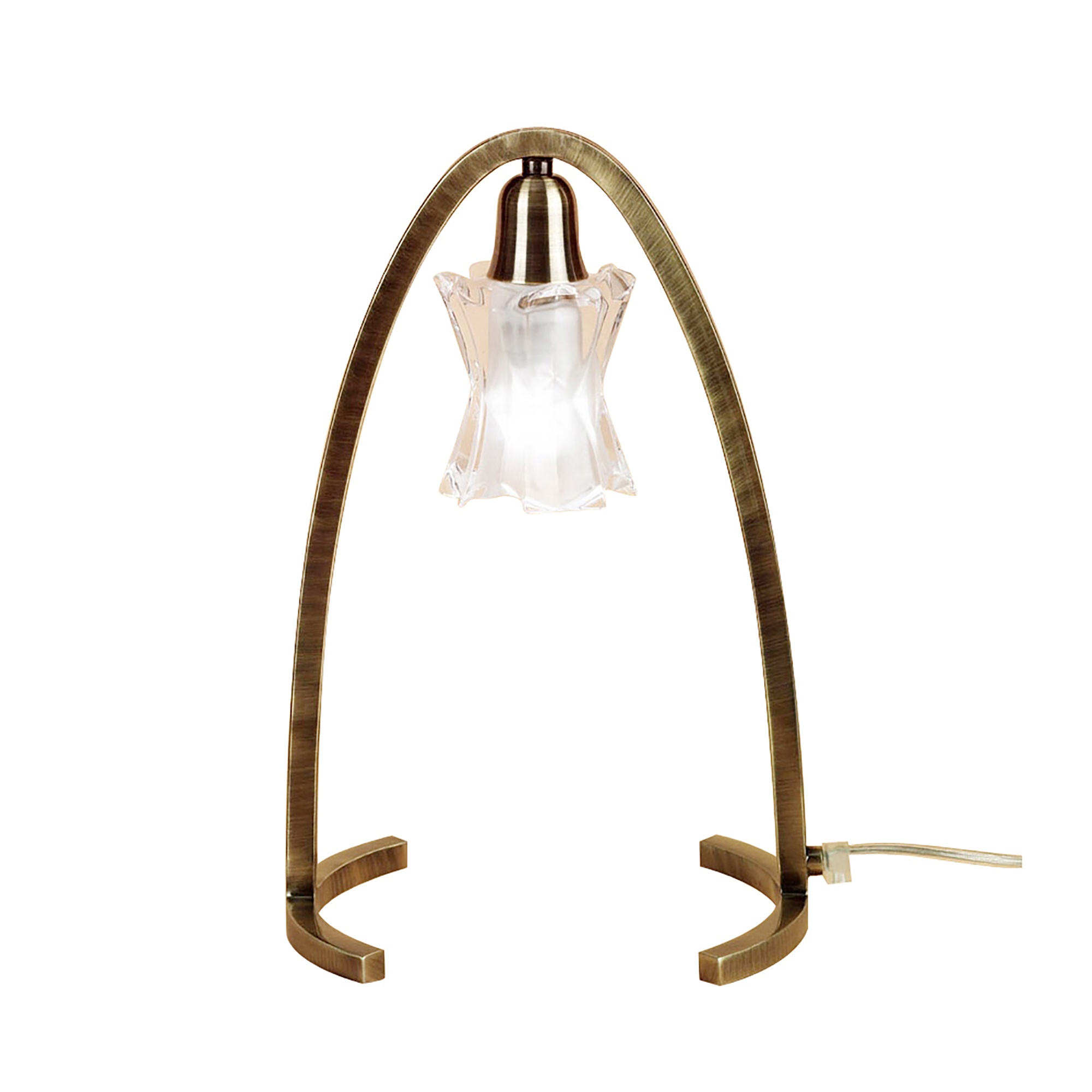 Alaska G9 Antique Brass Table Lamps Mantra Armed Table Lamps